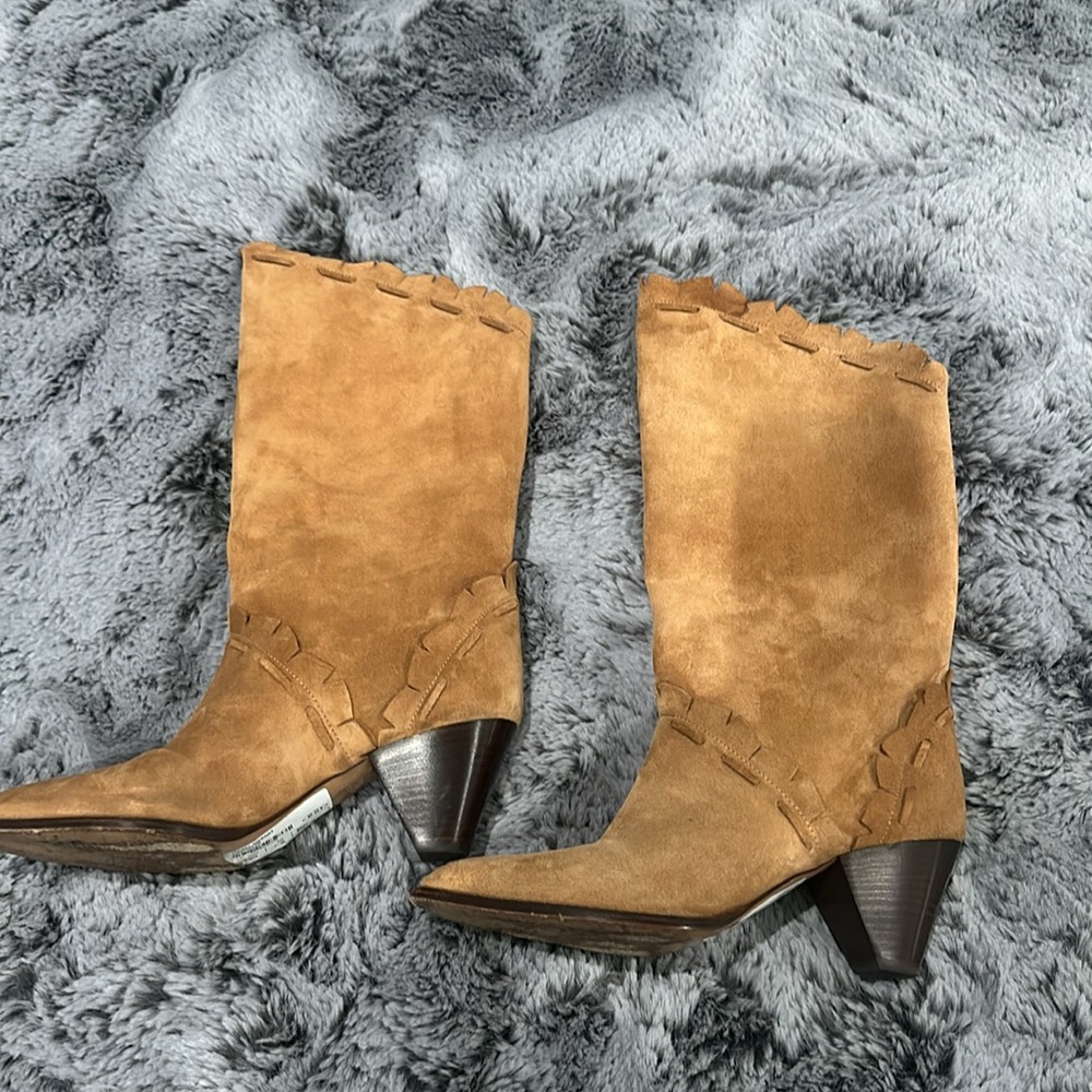 Isabel Marant Tan Suede Boots - Picture 5 of 9